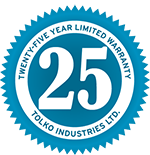 25 Year Limited Warranty emblem