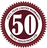 50 Year Limited Warranty emblem