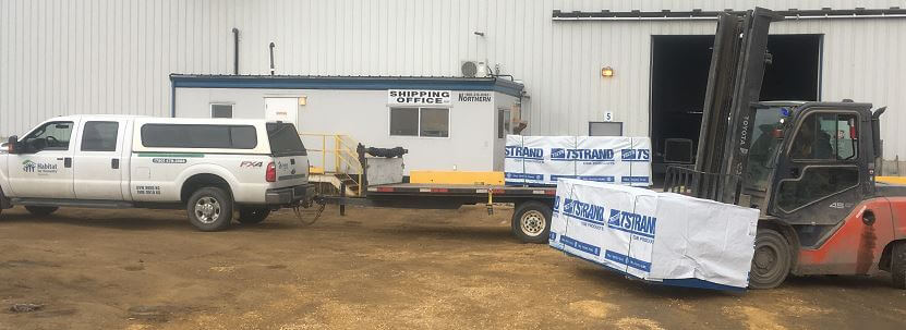 Tolko’s Athabasca Division donates OSB to Habitat for Humanity