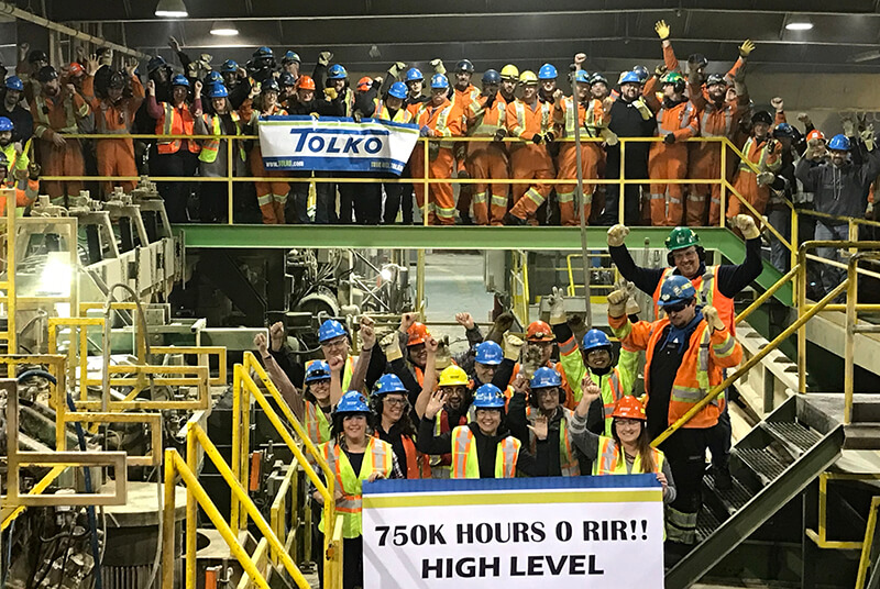 Tolko’s High Level Division hits new heights with record-breaking 750,000 hours zero RIR