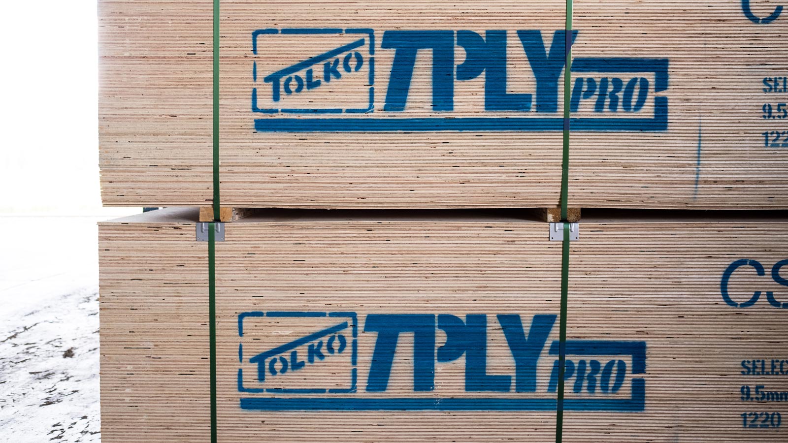 Tolko T-Ply PRO product wrapped and stacked