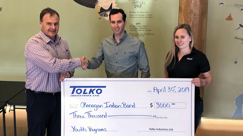 Tolko supports Okanagan Indian Band children-at-risk programs