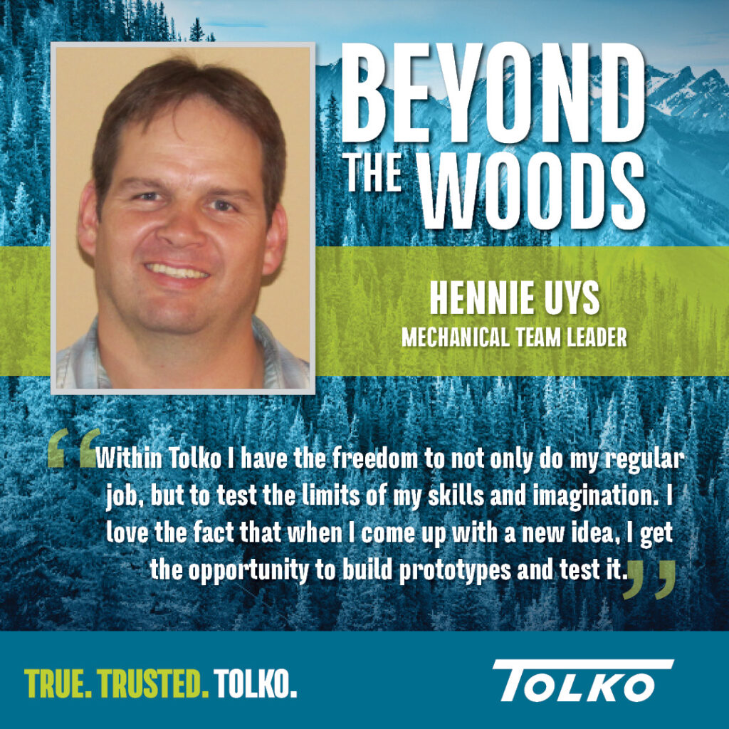 Beyond the Woods: Hennie Uys, Mechanical Team Leader