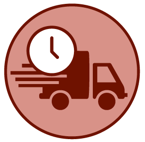 On-time-shipping-red